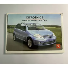 Manual De Instruções Do Citroen C-3 2003 - Frete Grátis