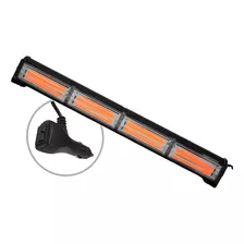 Barra Torreta Estrobo Leds 4 Cob Largo 24 Pulgadas 12volts