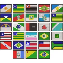 Bordado Bandeira Brasil E Todos Estados Brasileiros Ban282