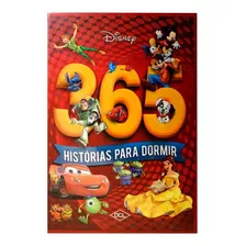 Livro 365 Histórias Disney Luxo Grande Capa Dura Vermelho