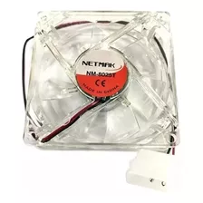 Fan Cooler 80x25 Mm 4 Pin Con Luz Netmak Tienda La Plata