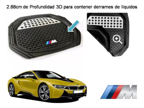 Tapetes 4pz Bandeja 3d Logo M-series Bmw I8 2014 A 2020 Foto 8