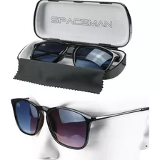 Óculos Masculino Sol Preto Quadrado Premium + Case
