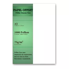 Papel Offset A5 Branco 1000 Folhas Sulfite 75g Chambril Top