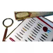 Set De 30 Plumas Antiguas Escritura Dibujo Caligrafia