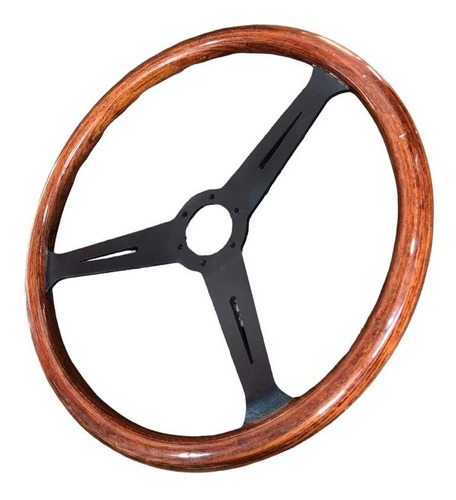 Volante De Madera Tipo Nardi Grande Brazos Negros Foto 9