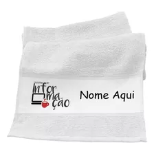 Toalhinha Personalizada Kit 10un Com Nome Lembrancinha