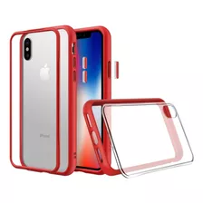 Funda Para iPhone XS - Transparente/roja