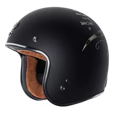 Casco Torc T50 Route 66 3/4 Con Gráfico 'lucky 13 Bullhead