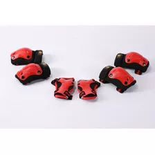 Set Protecciones Roller Patin Rodilleras Y Coderas Ferrari