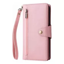 Funda Tipo Cartera De Cuero Con Cremallera For Samsung S20