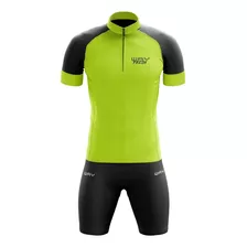 Conjunto De Camisa E Bermuda Ciclismo Masculino Way Fresh