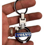  Llavero Lujo Cuero Trenzado Carro Emblema Volvo Volvo 240