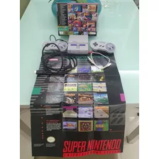 Nintendo Super Nes Classic Edition - Original - Completo Com 21 Jogos