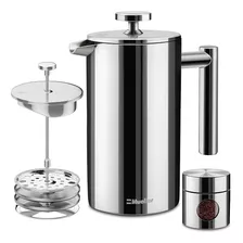 Mueller French Press Cafetera De Acero Inoxidable 304 D...