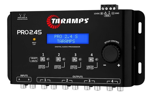 Processador Crossover De Áudio Digital Taramps Pro 2.4s