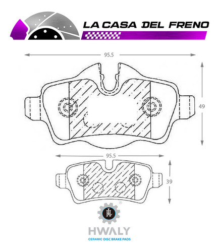 Pastilla Freno Tra Mini Cooper Works Gp 1.6 2019 N18b16br56 Foto 3