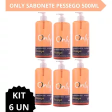 Kit 6 Sabonete Pessego Fragrância Frutada Prolongada