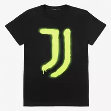 Polera Juventus C/ Logo Stilo Spray Amarillo