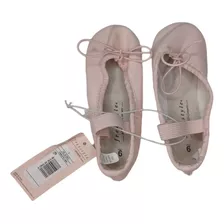 Zapatillas De Ballet Rosas Sintéticas Para Niña 13cm