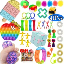 41kit Popit Kit Rainbow Pop Poppet Toy Para Presente