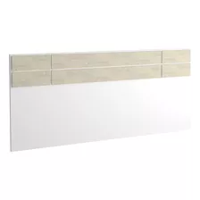 Cabeceira Casal 100% Mdf 2299 Branco/ Marfim Areia -