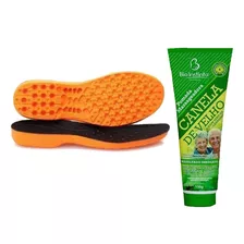 Palmilha Laranja Para Bota Caterpillar + Gel Dor Vigilante