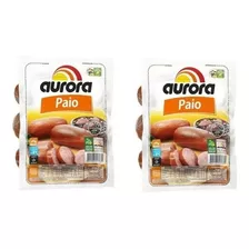 Kit C/2 Linguiça Aurora Paio Defumada 400g