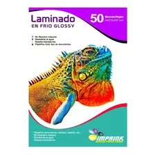 Laminado En Frio Transparente Glossy A4/50 Hojas