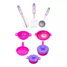 Coleção Brinquedo Menina Cozinha Divertida Jessie Collection Cor Rosa E Roxo