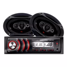 Estereo Crown Mustang + Parlantes Jbl Flex 6x9 PuLG 100rms P