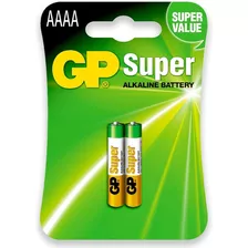 Pilha Gp Aaaa 1,5v Super Alcalina Cartela Com 2 Uni