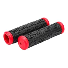 Puños Para Bicicleta Tpr Para Manubrio 22mm Apto Todo Rodado Color Rojo