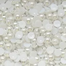 Meia Pérola Abs - 14mm - Branco - 800un - 500g