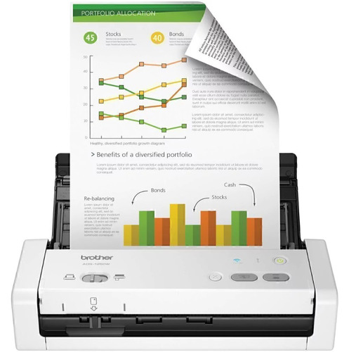 Scanner  Brother Ads-1250w Color Blanco/negro