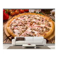 Adesivo De Parede Rodízio Pizza Gourmet 3d 12m² Al140
