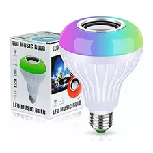 Ampolleta Parlante Bluetooth E27 Led Control Remoto Musica Color De La Luz Rgb