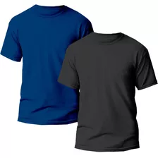 Kit 2 Camisetas Básica Masculina Lisa Dry Fit Varias Cores