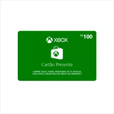Cartão Presente Microsoft Points Xbox Brasil R$ 100 Reais