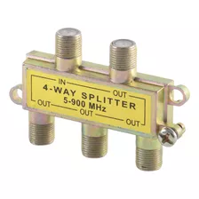 Divisor Splitter De 4 Salidas Fulgore Para Cable Coaxial
