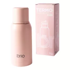 Termo Acero Inox 750 Ml Brio Con Pico Cebador Color Durazno