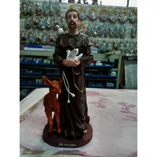 Imagem São Francisco 30cm. Resina Pintada À Mão. 