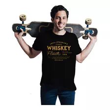 Camiseta De Algodón Whiskey | Excelente Durabilidad Dtf