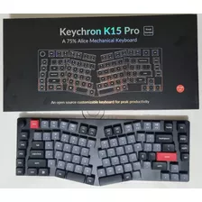 Teclado Mecânico Keychron K15 Pro Rgb Switch Vermelho 75%