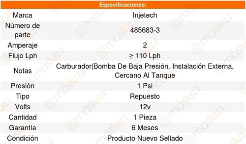 Repuesto Bomba Combustible Tempest 6cil 4.1l 68_69 8275748 Foto 4