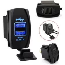 Cargador Usb 3.1 Doble Iluminado Tablero Auto Electroimporta