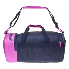 Mala Masculina E Feminina Gym Bag Sm Olympikus Super Nova Cor Marinho/dalia Desenho Do Tecido Liso