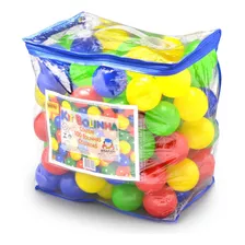 Bolsa Com Bolinhas - Kit 100 Bolinhas Coloridas De Plástico