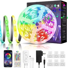 Luxpower Led Strip Lights 32.8ft Con Music Sync Color App Co
