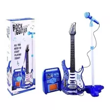 Guitarra Eléctrica De Juguete Niños Con Parlante Y Micrófono